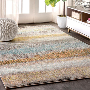 Contemporary Pop Modern Abstract Vintage Area Rug - JONATHAN Y